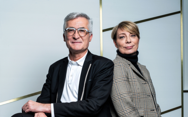 Photo Stéphane Martin directeur Générale de l'ARPP et Sylvia Tassan Toffola TF1 Pub
