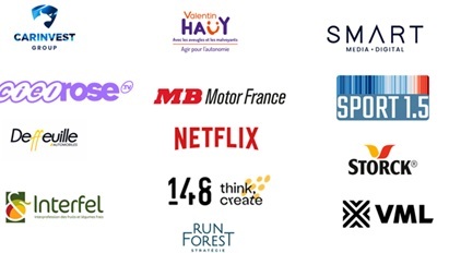 Image présentant les logos des 13 nouveaux adhérents à l'ARPP
