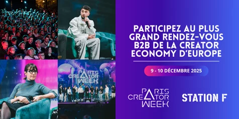 Visuel Paris Creator Week 2025 les 9 et 10 décembre