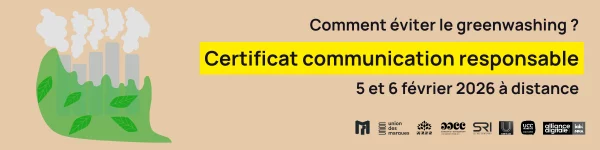 Bannière illustrant le Certificat « Communication responsable