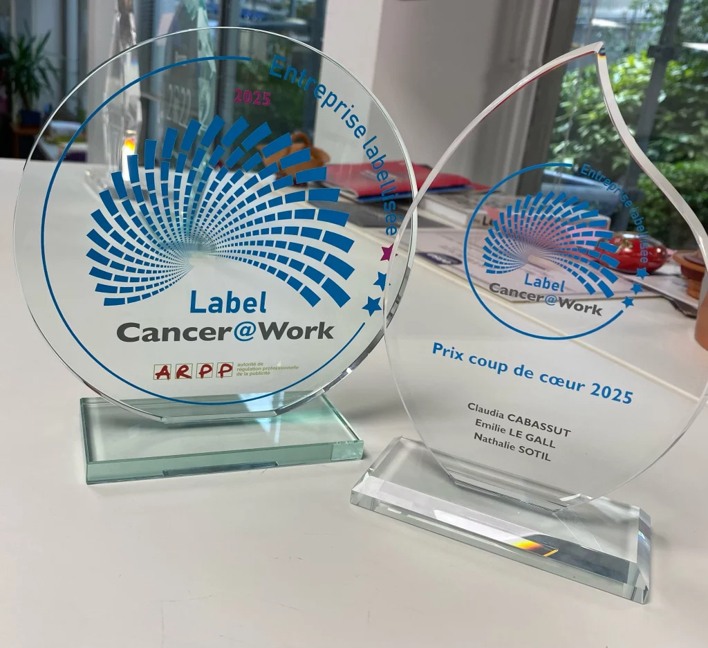 Présentation des trophées du LABEL CANCER@WORK